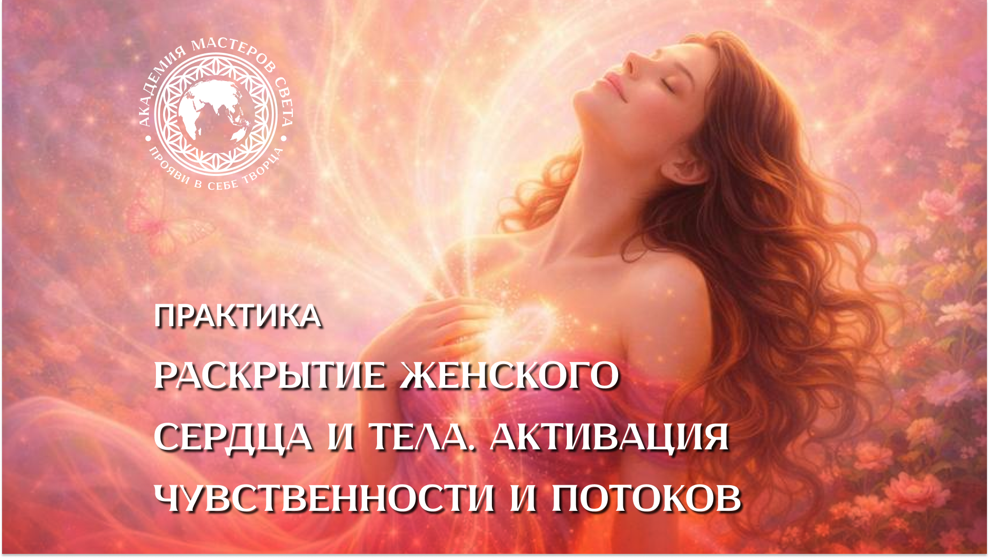 Практика 1-4 "Раскрытие женского сердца и тела. Активация чувственности и энергетических потоков"