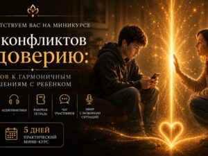 Интенсив «От конфликтов к доверию: 5 шагов к гармоничным отношениям с ребёнком»